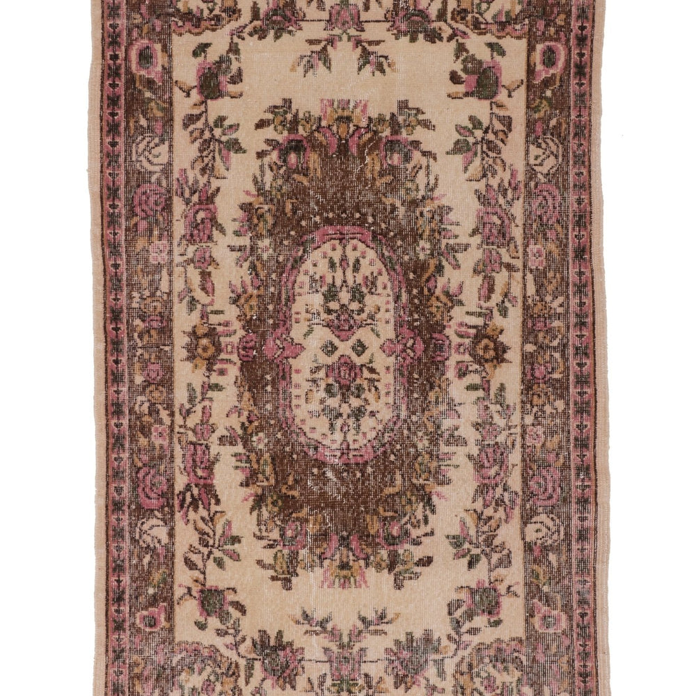 'Ella' Vintage Turkish Rug - 3'10.5'' x 7'1'' - Canary Lane