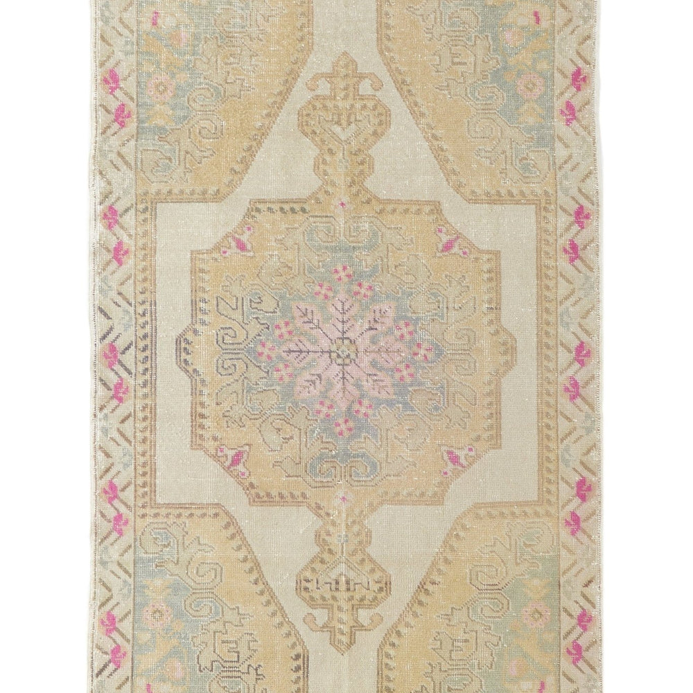 
                      
                        ‘Enchanted’ Vintage Turkish Oushak Rug - 4'6" x 7'9" - Canary Lane
                      
                    