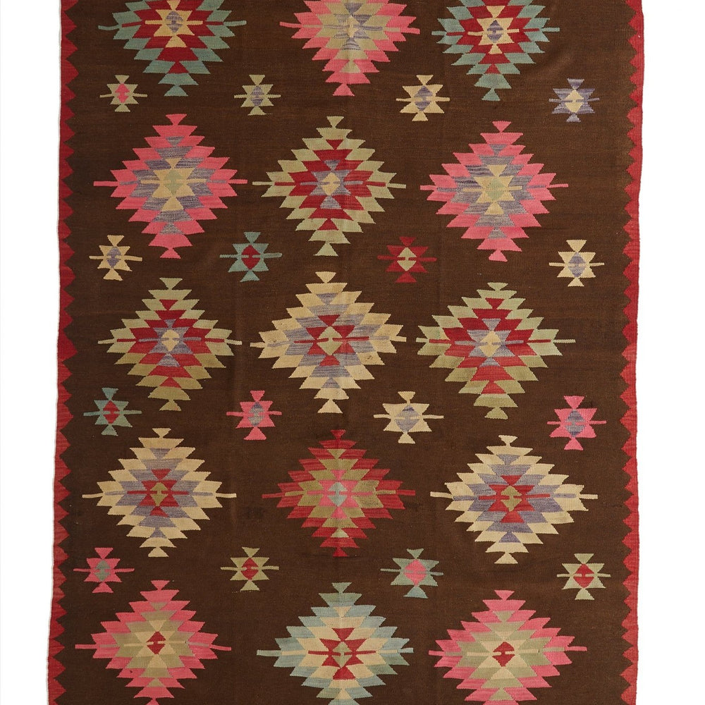 
                      
                        'Fatima' Turkish Kilim Area Rug - 6'4'' x 10'11'' - Canary Lane
                      
                    