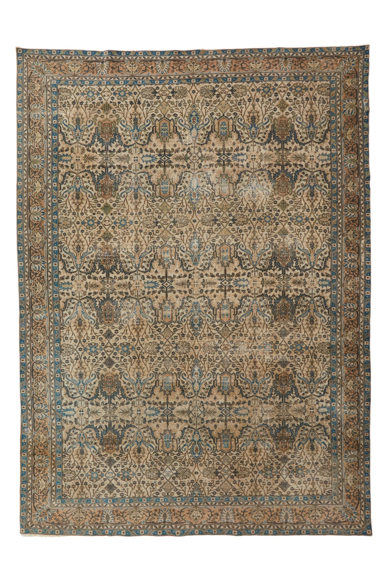 'Finnigan' Turkish Vintage Area Rug - 9'3'' x 12'11'' - Canary Lane