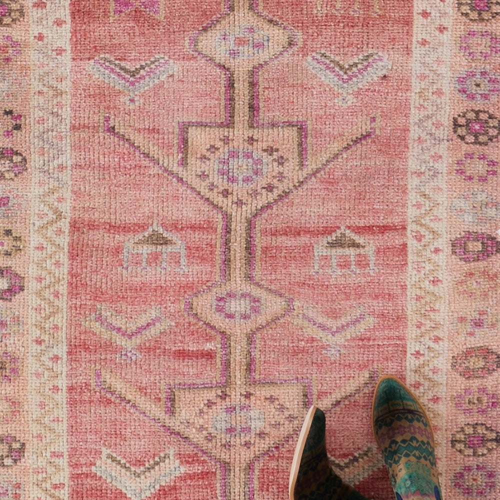 
                  
                    'Flower' Vintage Turkish Runner - 3' x 11'5" - Canary Lane
                  
                