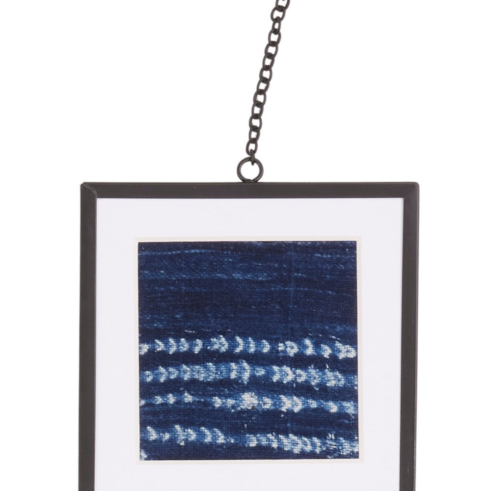 Framed Vintage Indigo Textile Wall Art No. 004 - Canary Lane