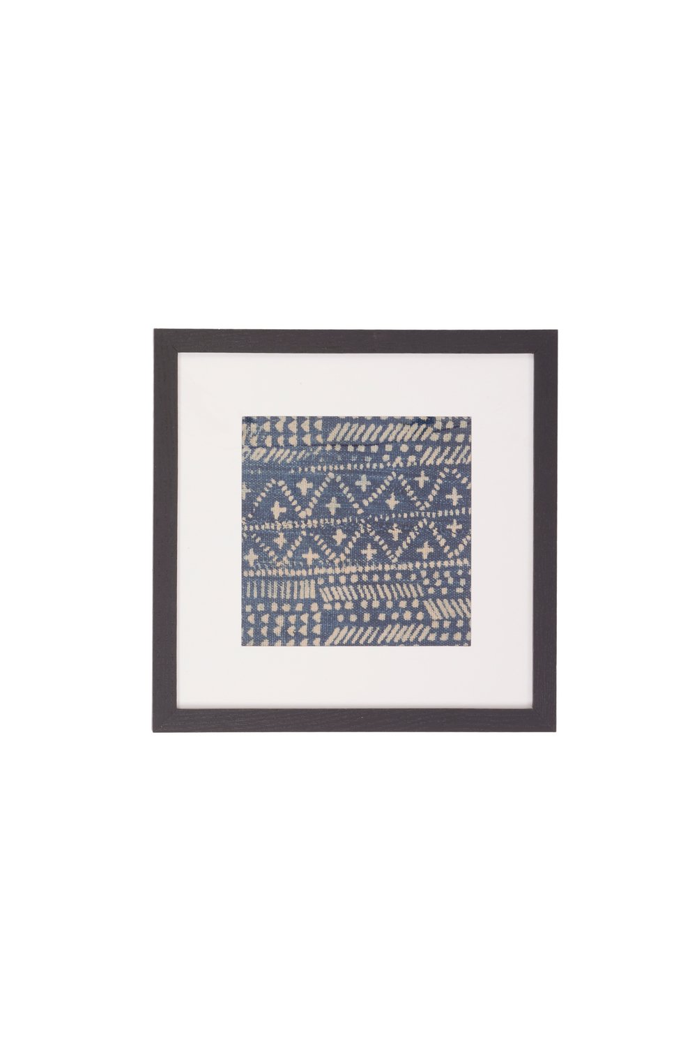 Framed Vintage Indigo Textile Wall Art No. 022 - Canary Lane