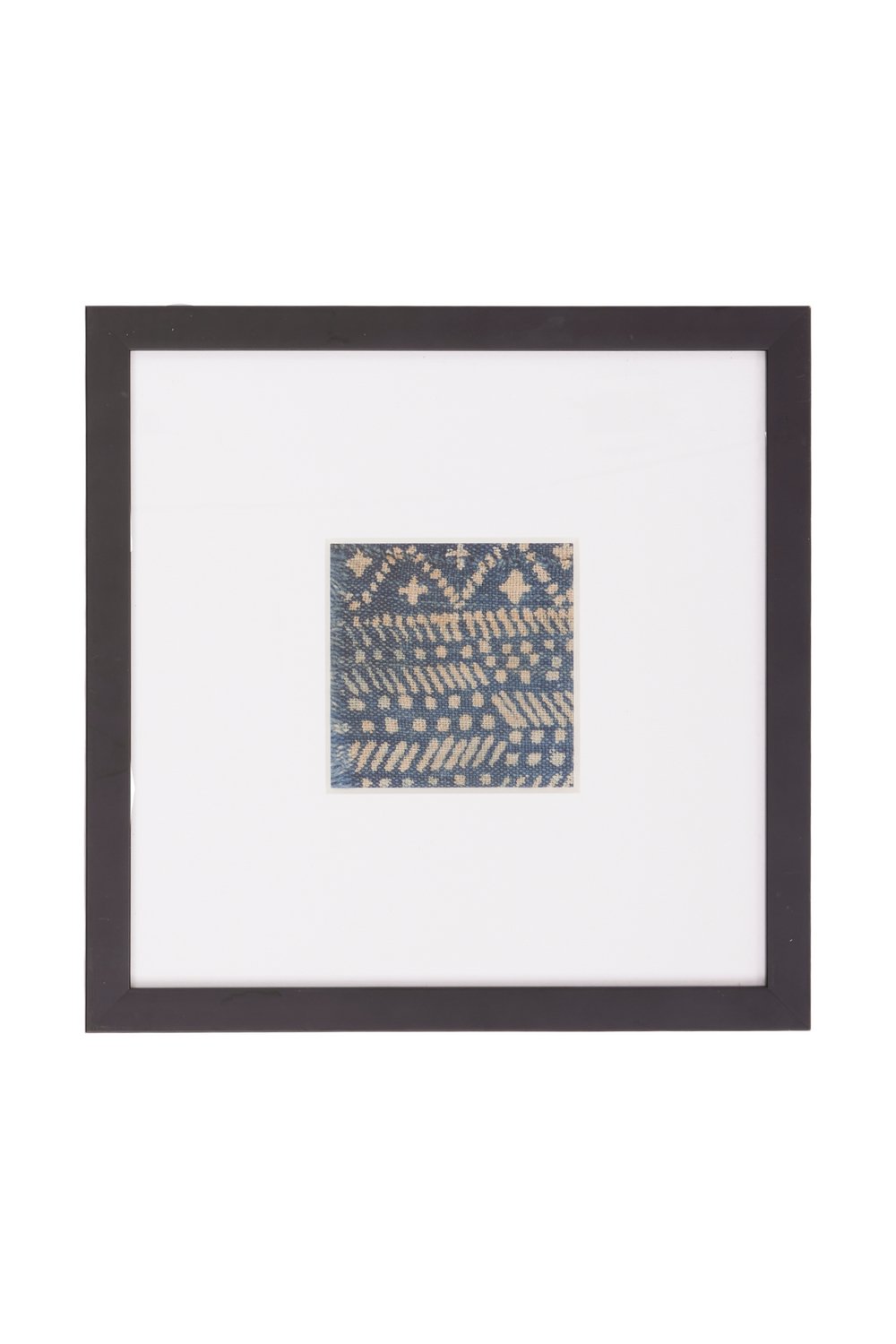 Framed Vintage Indigo Textile Wall Art No. 023 - Canary Lane