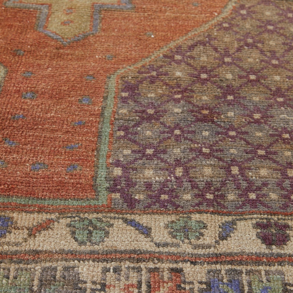 
                  
                    'Frances' Distressed Vintage Oushak Area Rug - 4'9'' x 8'10'' - Canary Lane
                  
                