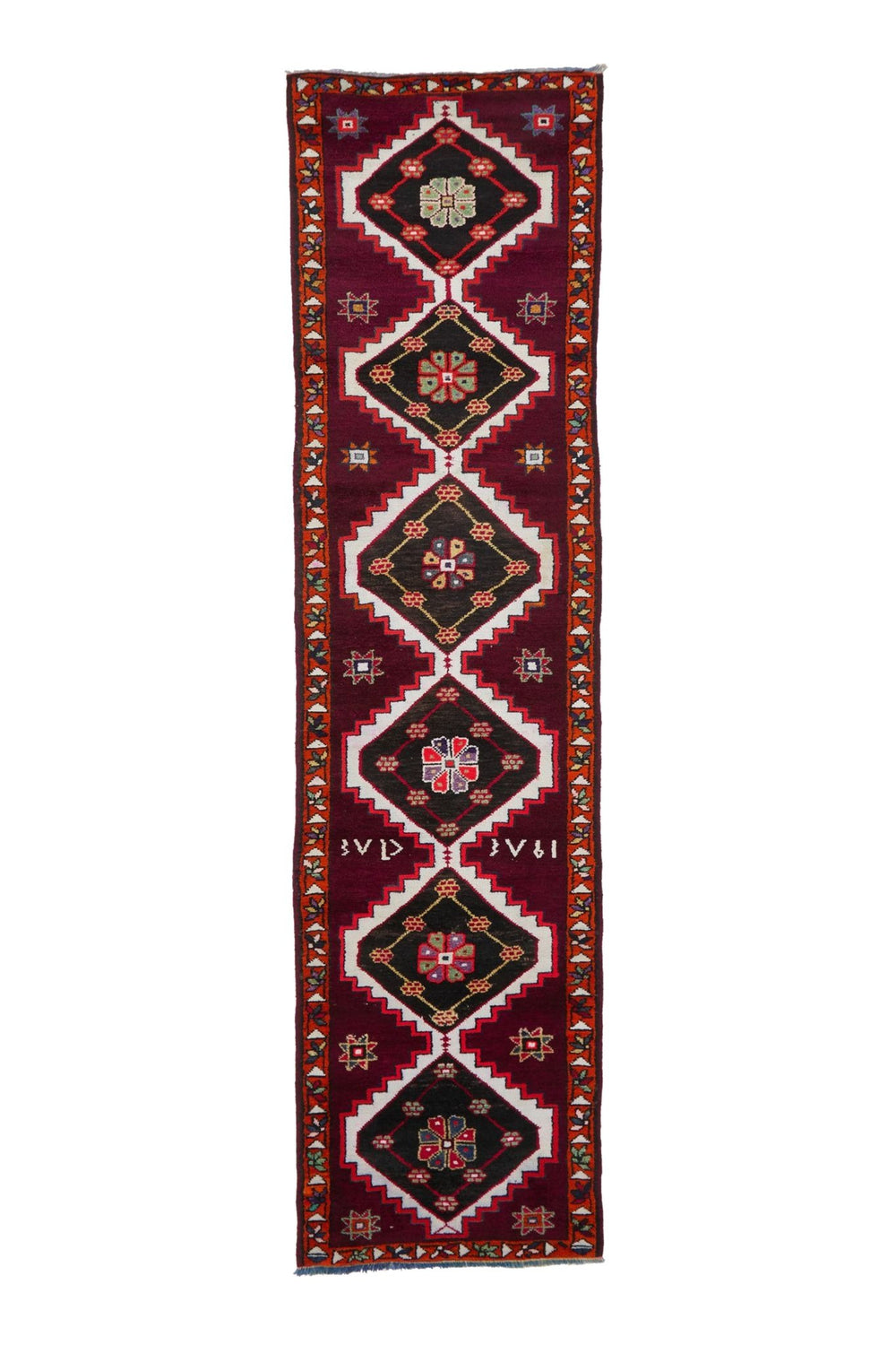 'Frida' Turkish Vintage Runner - 2'10