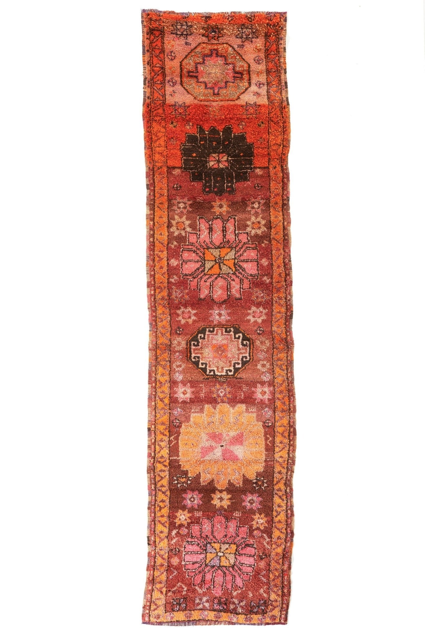 'Garden Bouquet' Vintage Turkish Runner - 2'11'' x 12'4'' - Canary Lane