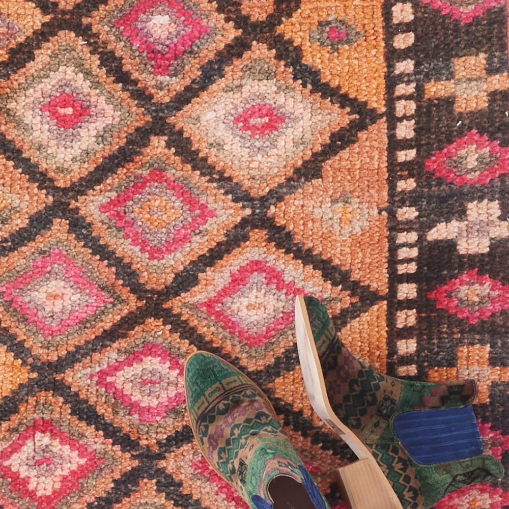 
                  
                    'Gemstone' Vintage Turkish Runner - 2'7'' x 10'6'' - Canary Lane
                  
                