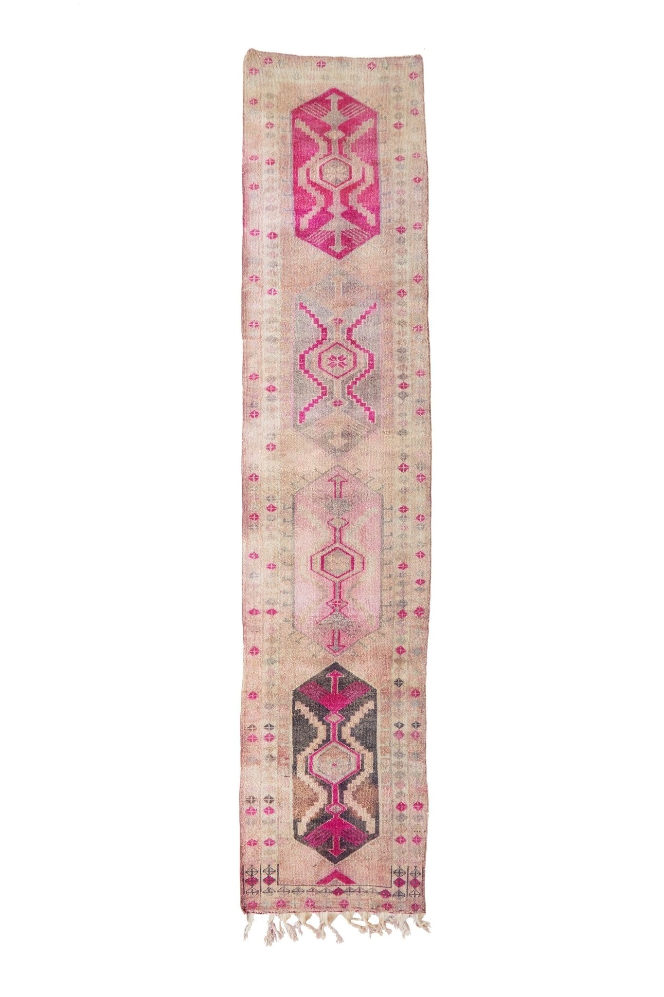 'Geranium' Vintage Turkish Runner - 2'10 x 13'4" - Canary Lane