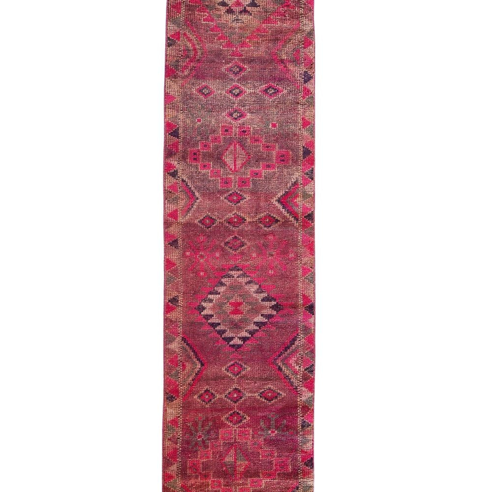 'Gertrude' Vintage Turkish Runner - 2'6" x 12' - Canary Lane