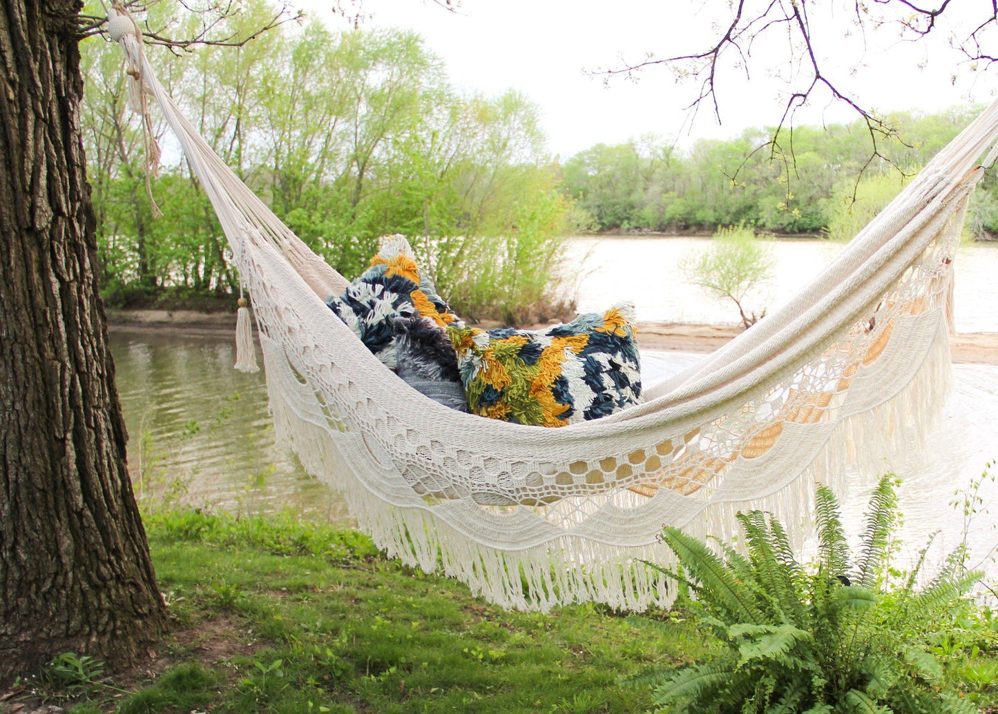 Handwoven Two Person Hammock - Canary Lane