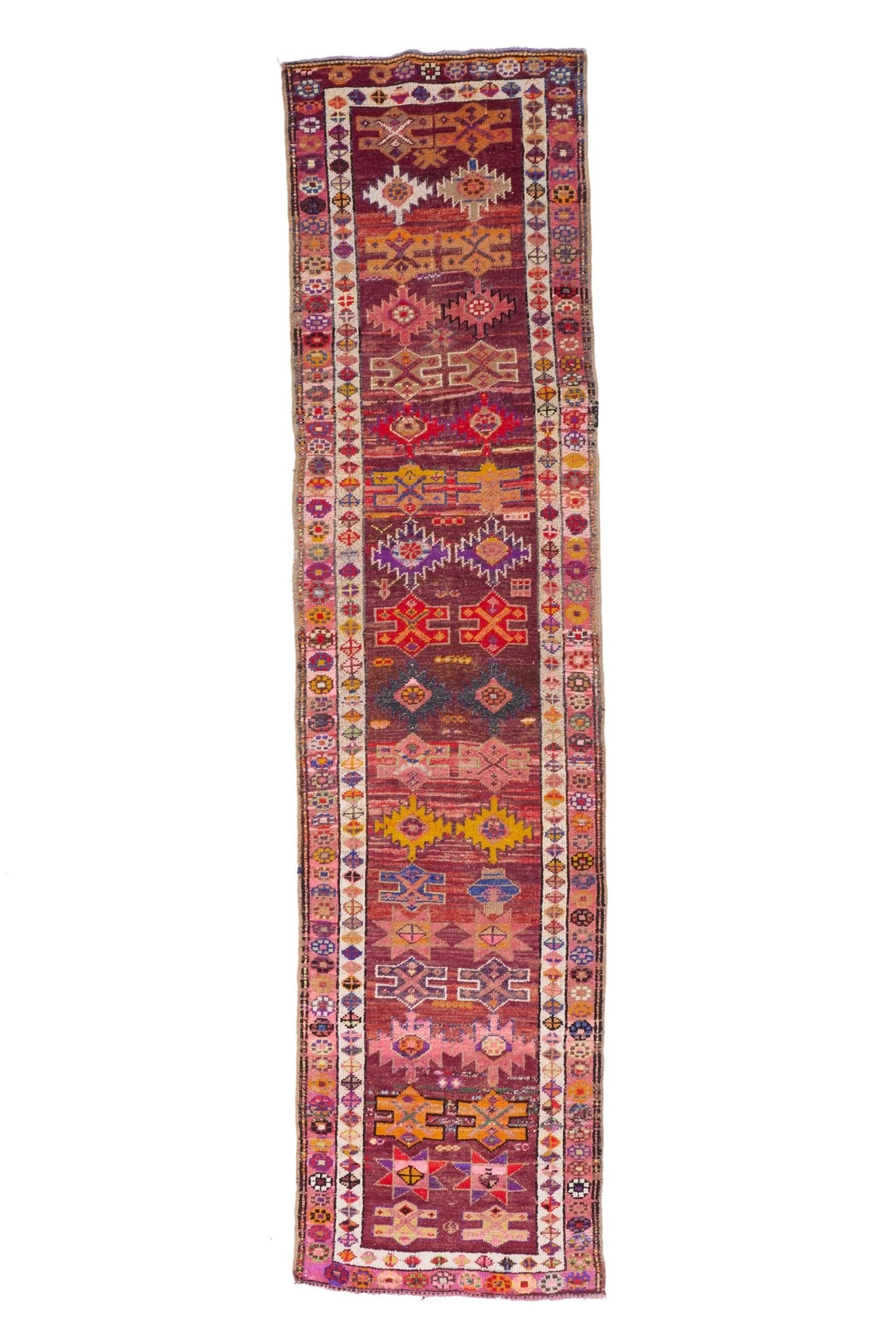 'Jaci' Vintage Turkish Runner - 2'10'' x 11'6'' - Canary Lane