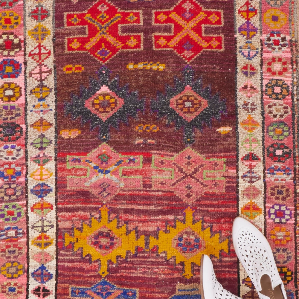 
                  
                    'Jaci' Vintage Turkish Runner - 2'10'' x 11'6'' - Canary Lane
                  
                