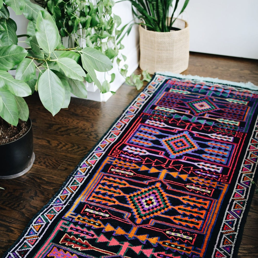 
                  
                    'Jamboree' Vintage Turkish Runner - 2'10'' x 11'2'' - Canary Lane
                  
                