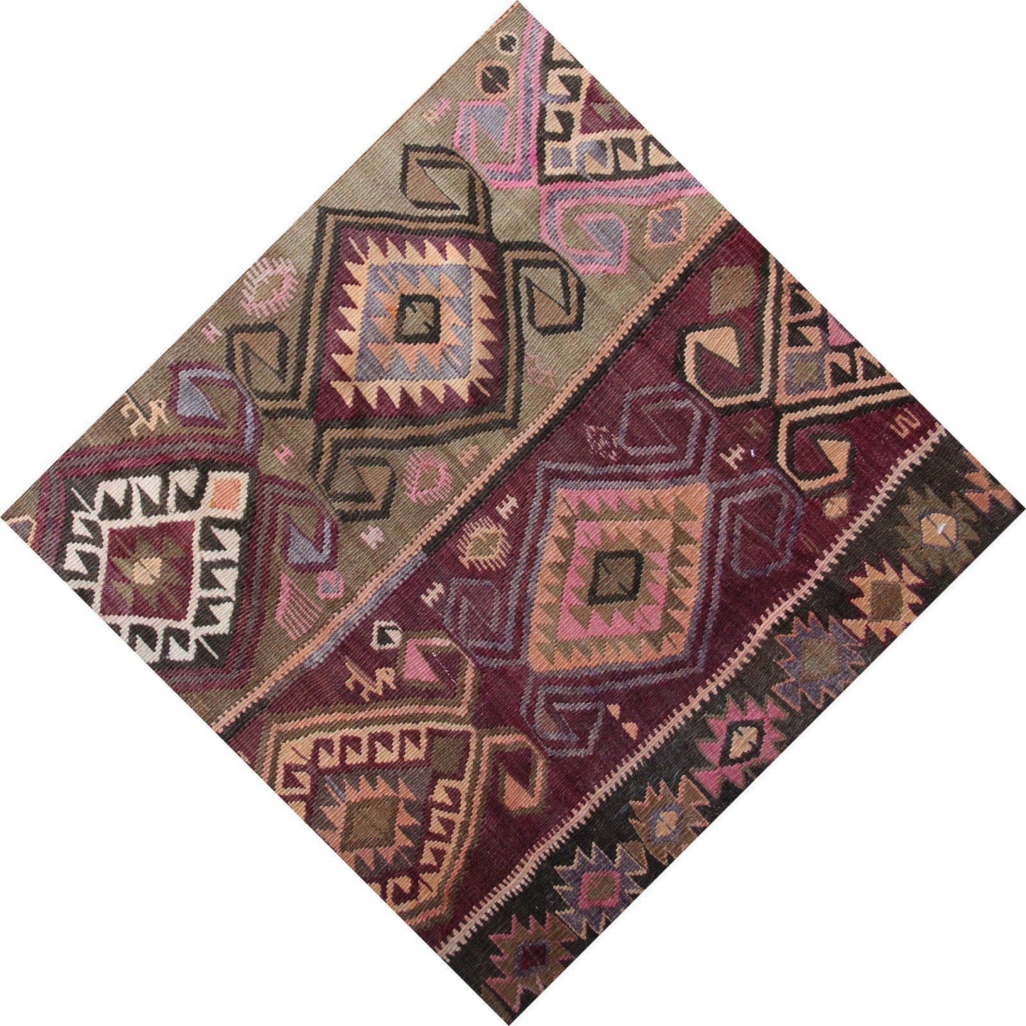 'Jasmine' Kilim Rare Rug - Canary Lane