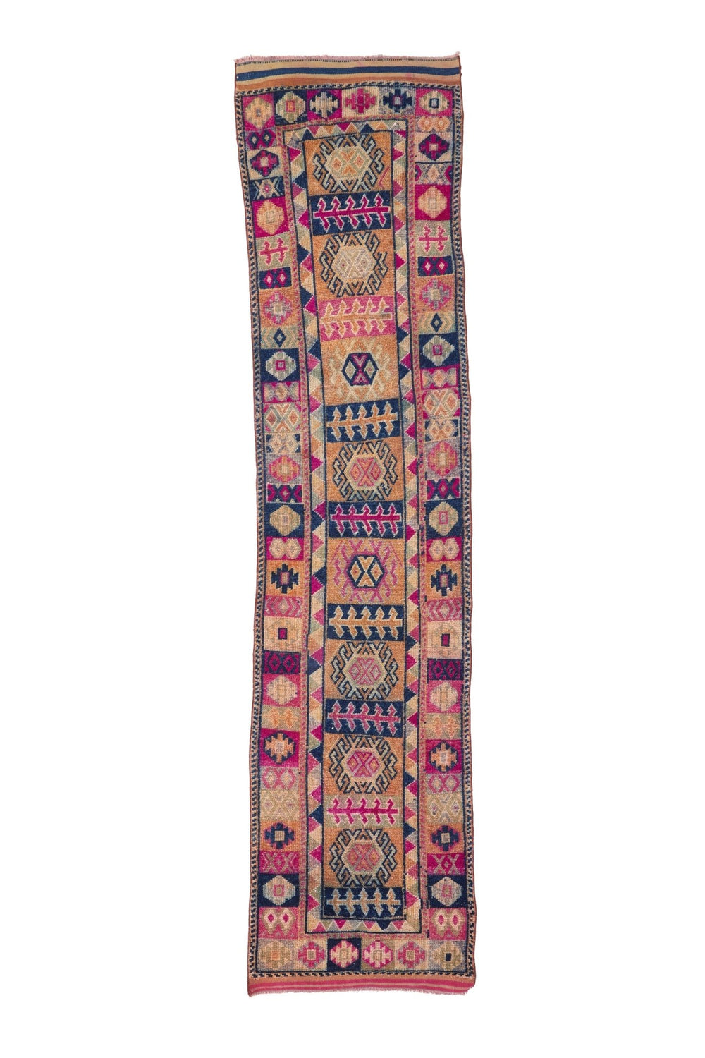 'Jubilee' Turkish Vintage Rug - 2'8'' x 11'7'' - Canary Lane