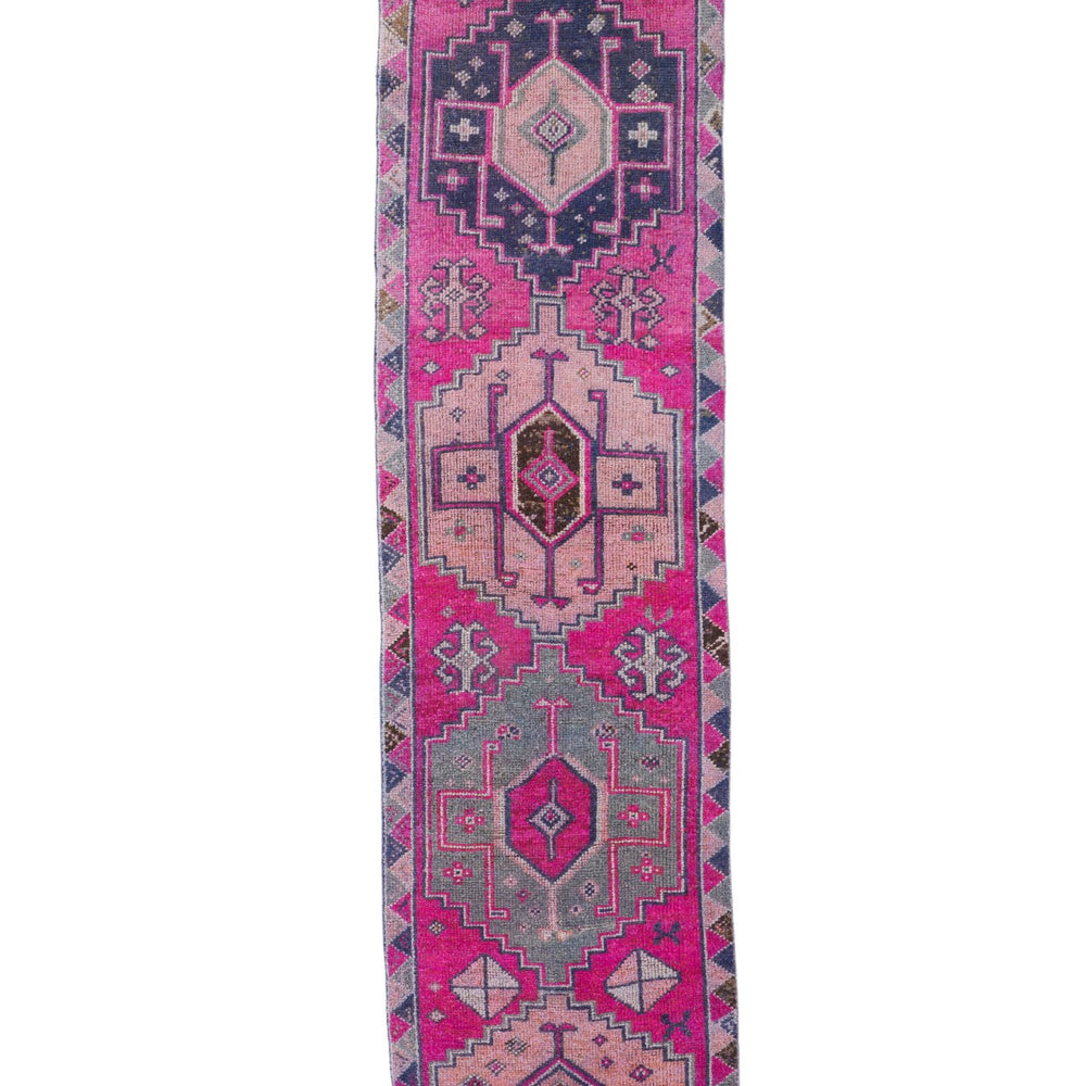 'Juniper' Vintage Turkish Runner - 2'11'' x 11'10'' - Canary Lane