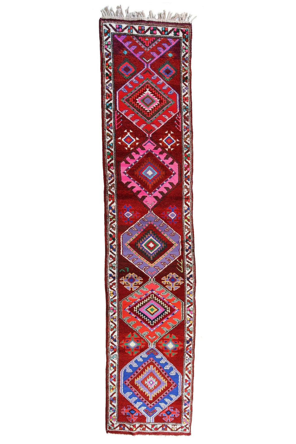 'Kaleidoscope' Tribal Runner Rug - Canary Lane