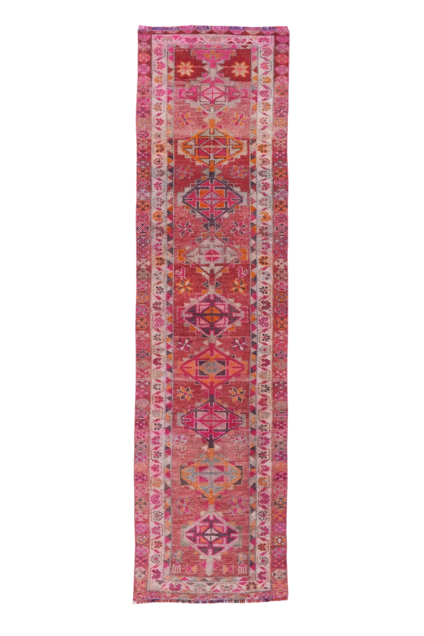 'Lala' Vintage Turkish Runner - 2'9'' x 10'5'' - Canary Lane