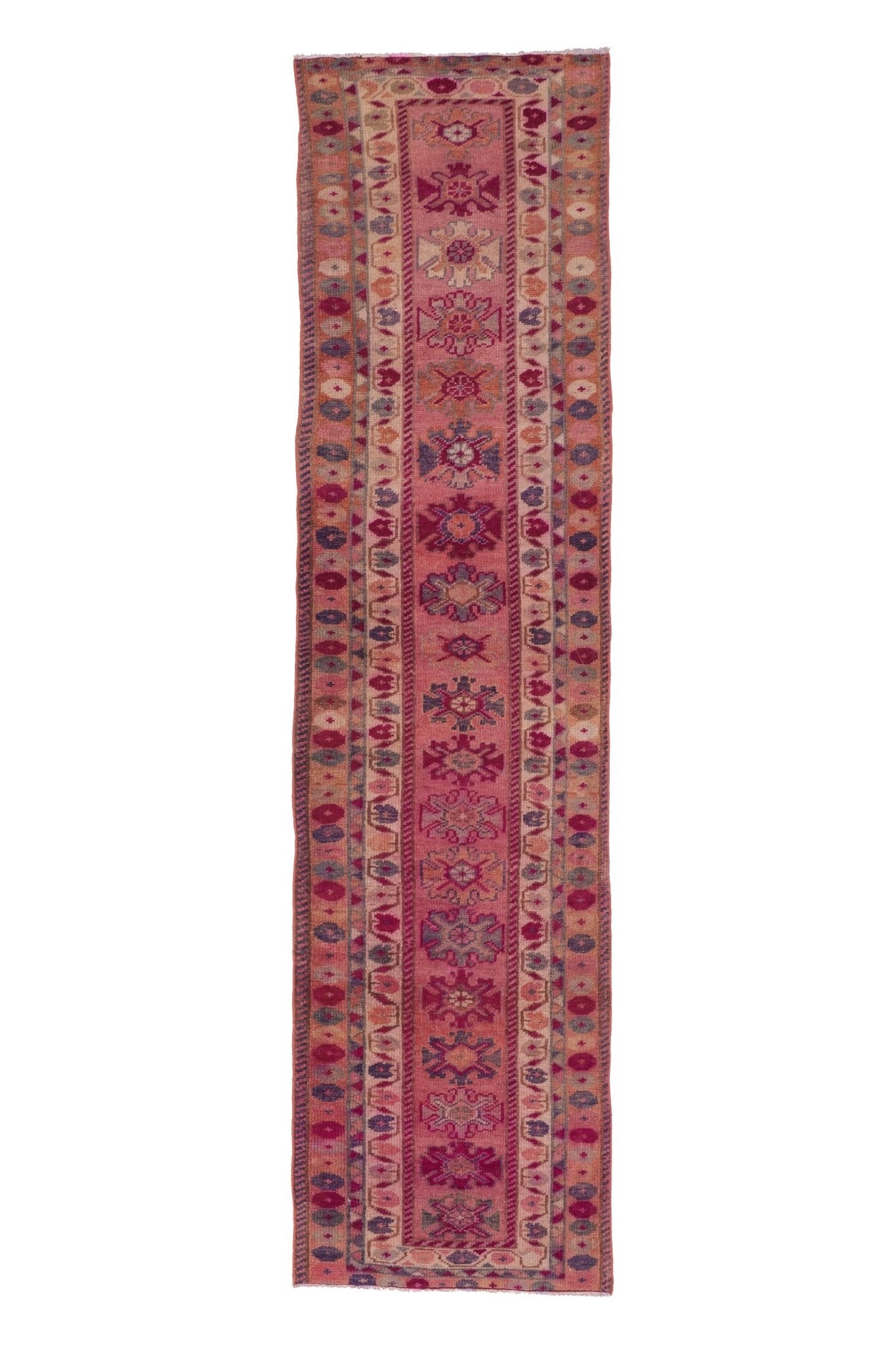 'Layla' Vintage Turkish Runner - 2'8.5'' x 10'7'' - Canary Lane