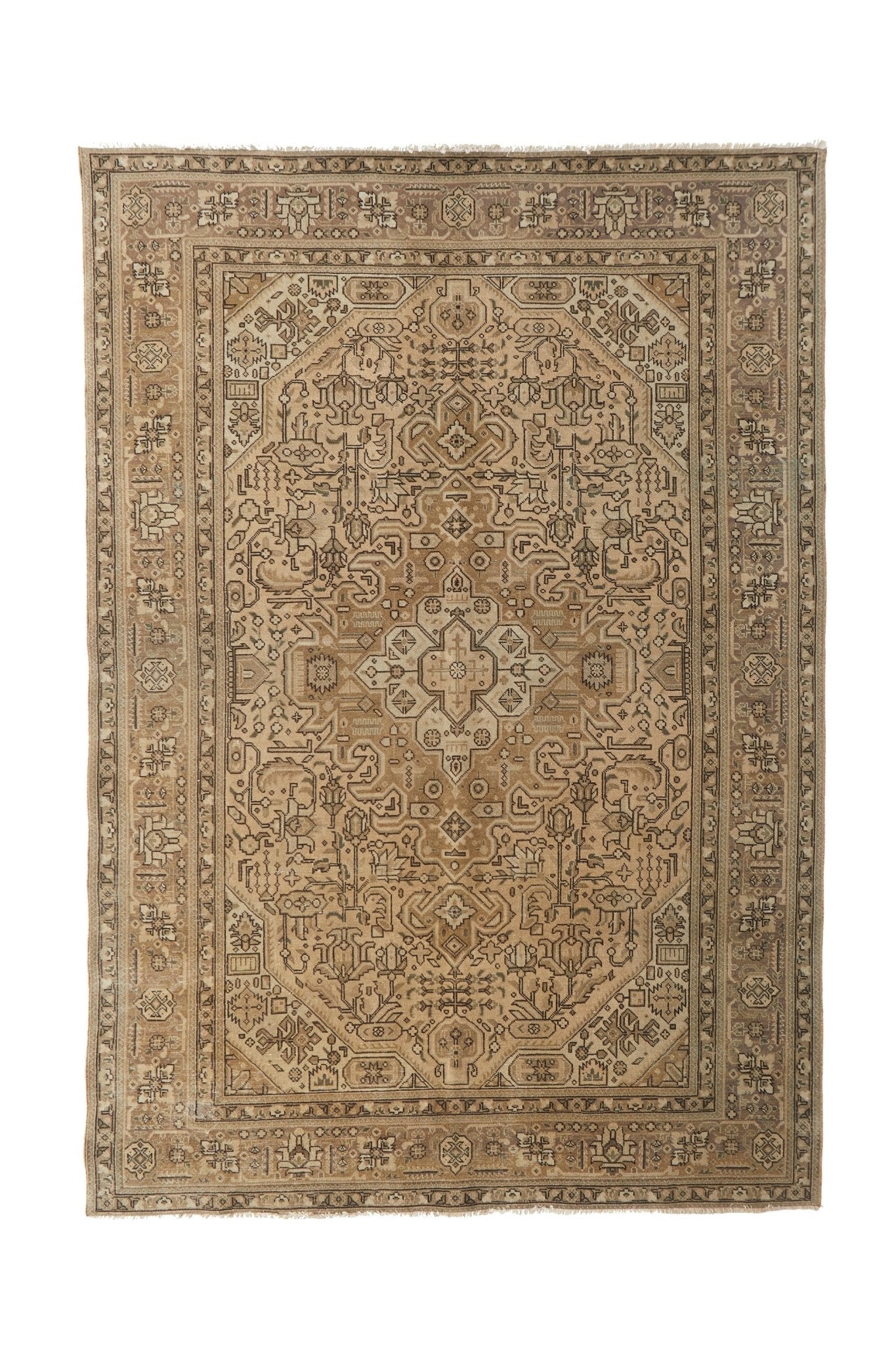 'Lily' Vintage Persian Rug - 6'6" x 9'4" - Canary Lane