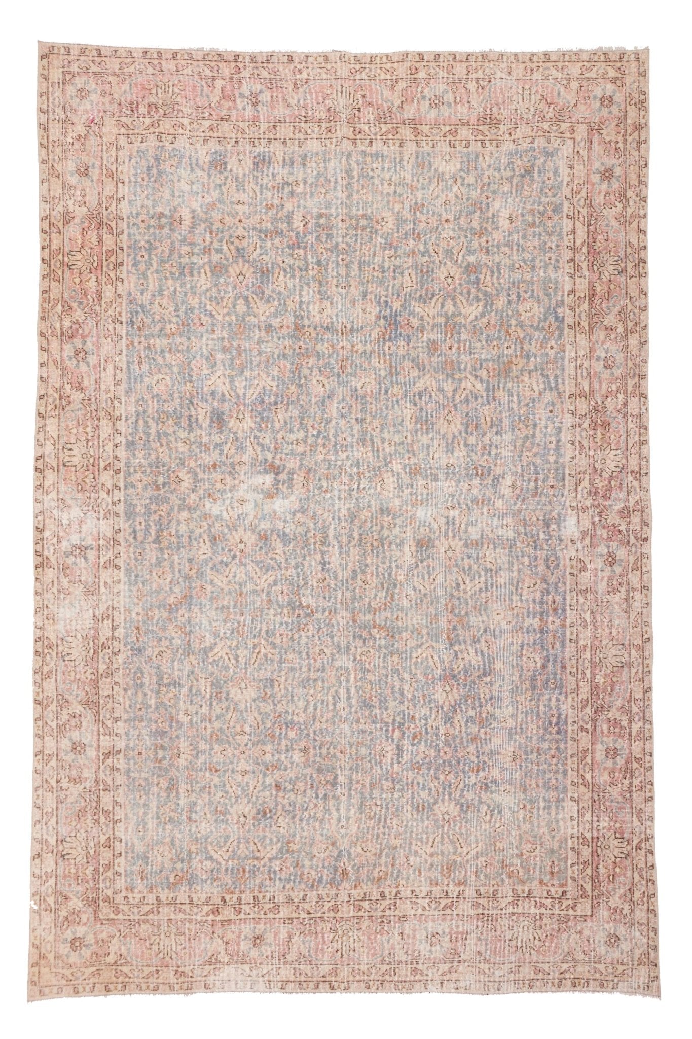 'Linden' Persian Vintage Rug - 6'9.5'' x 10'1'' - Canary Lane