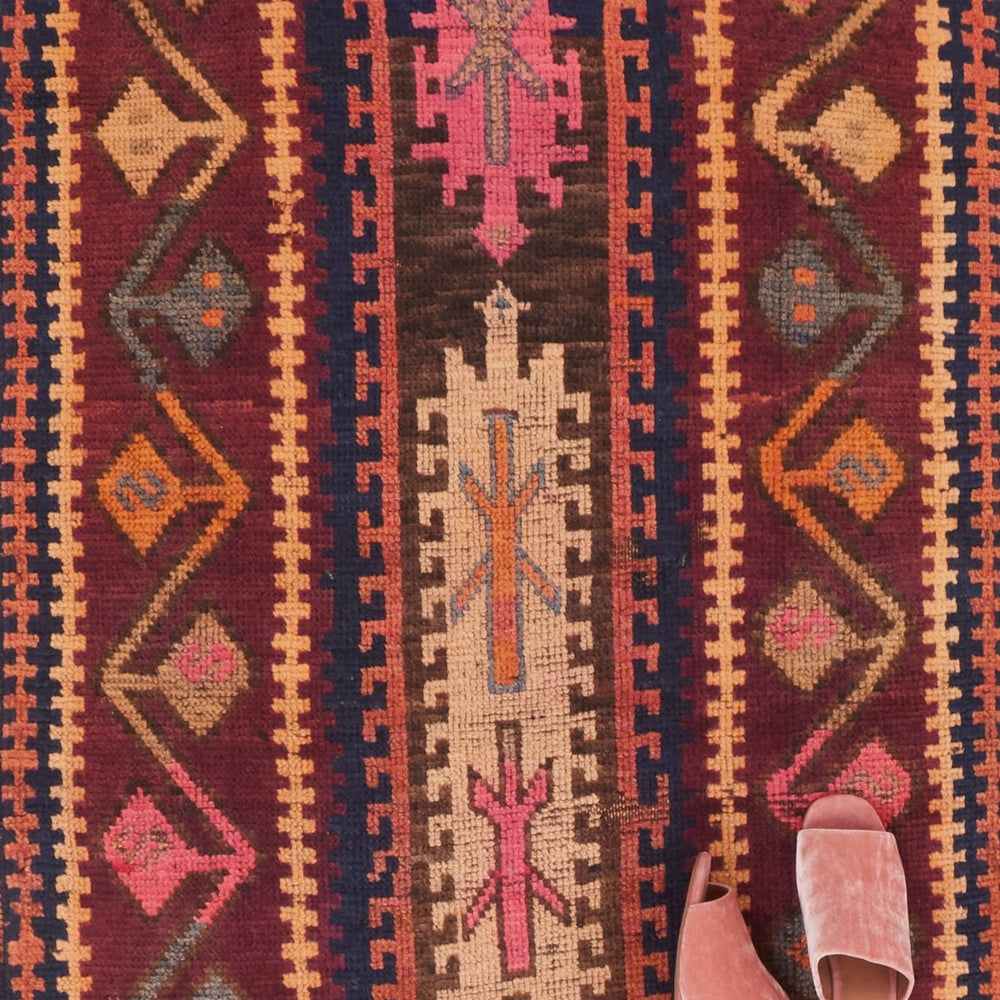 
                  
                    'Lyon' Rare Vintage Turkish Runner - 3' x 9'4'' - Canary Lane
                  
                