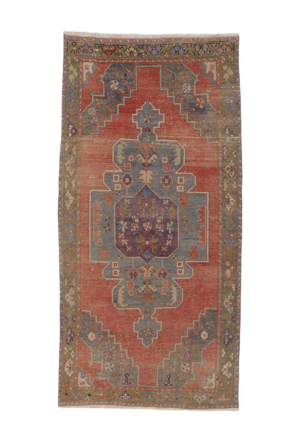 'Mae' Turkish Vintage Area Rug - 4'3