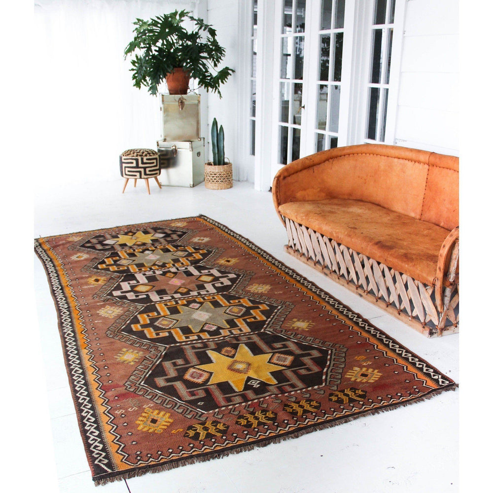 
                      
                        'Maxine' Kilim Rug - 4'8" x 10'3" - Canary Lane
                      
                    