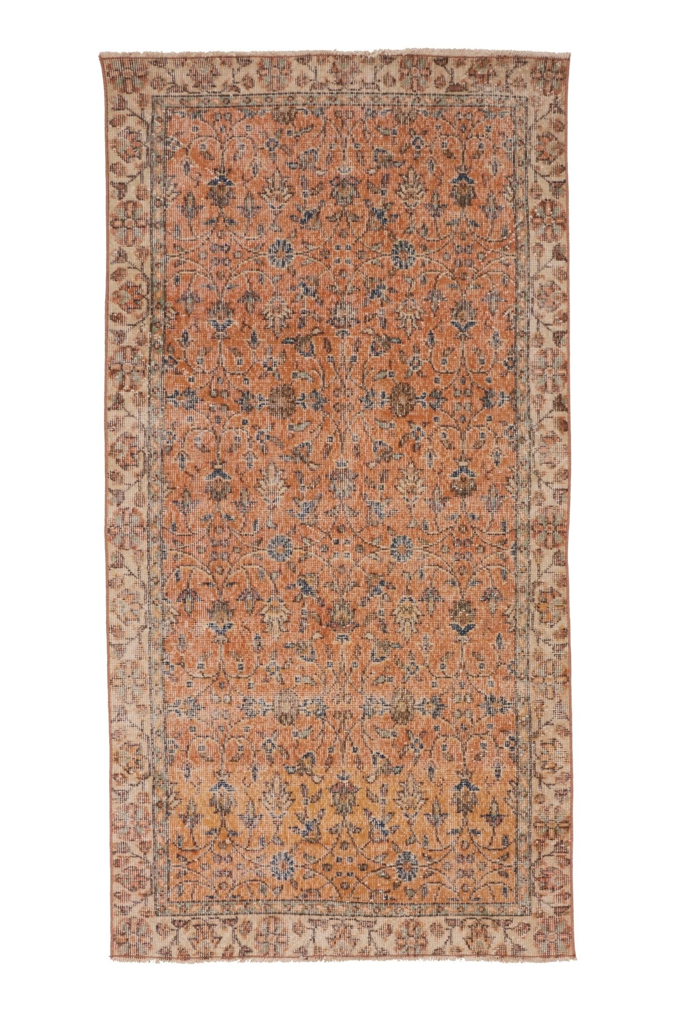 'May' Vintage Turkish Rug - 3'5.5'' x 6'10'' - Canary Lane