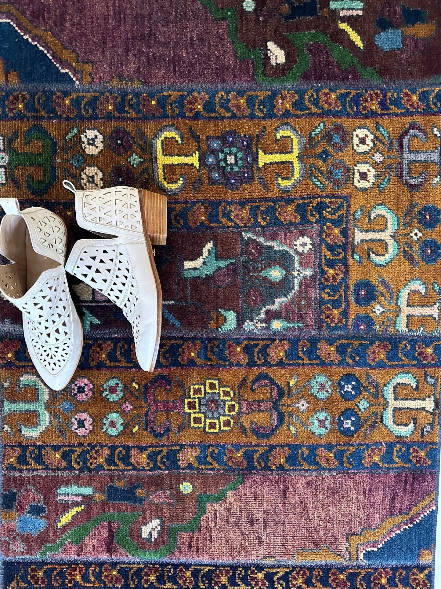 'Minerva' Vintage Turkish Runner - 2'3" x 7'2" - Canary Lane