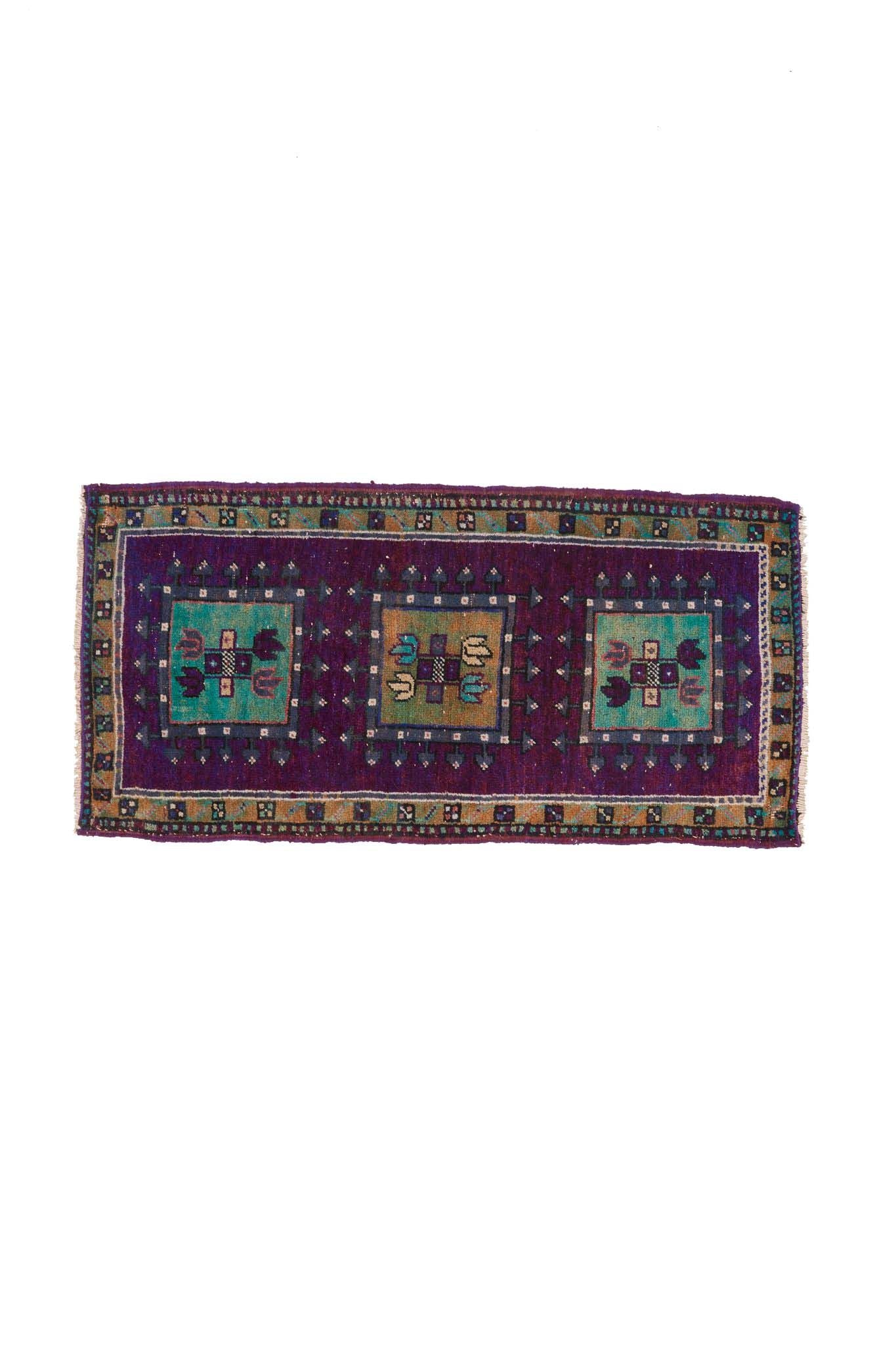 No. 1417 Mini Rug - 1'8'' x 3'5'' - Canary Lane