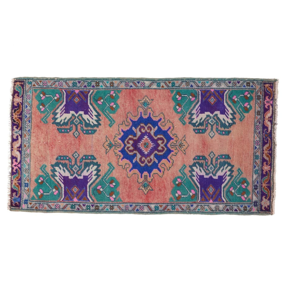No. 1422 Mini Turkish Vintage Rug - 1'9'' x 3'5'' - Canary Lane