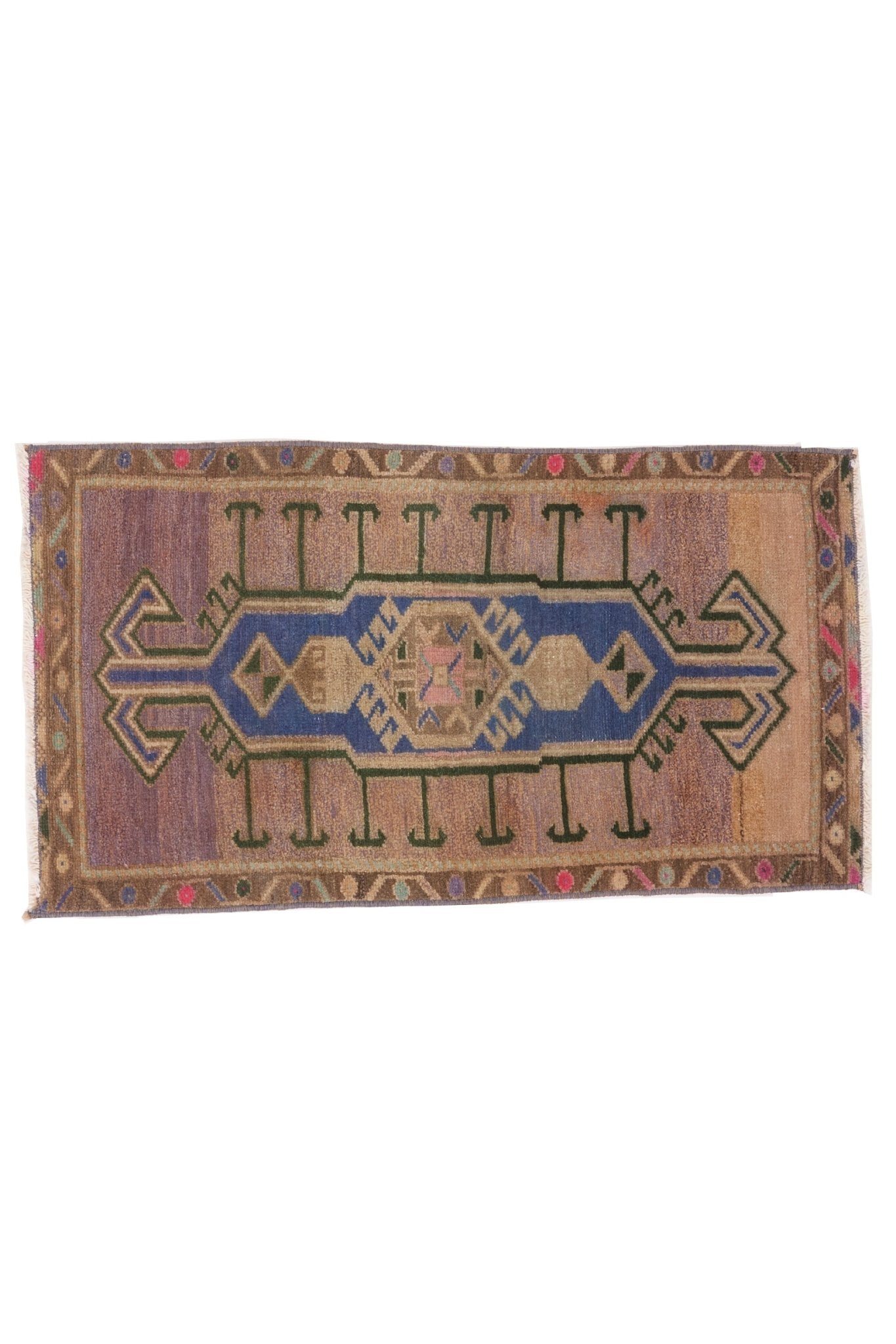 No. 1512 Mini Turkish Vintage Rug - 1'8" x 2'11.5" - Canary Lane