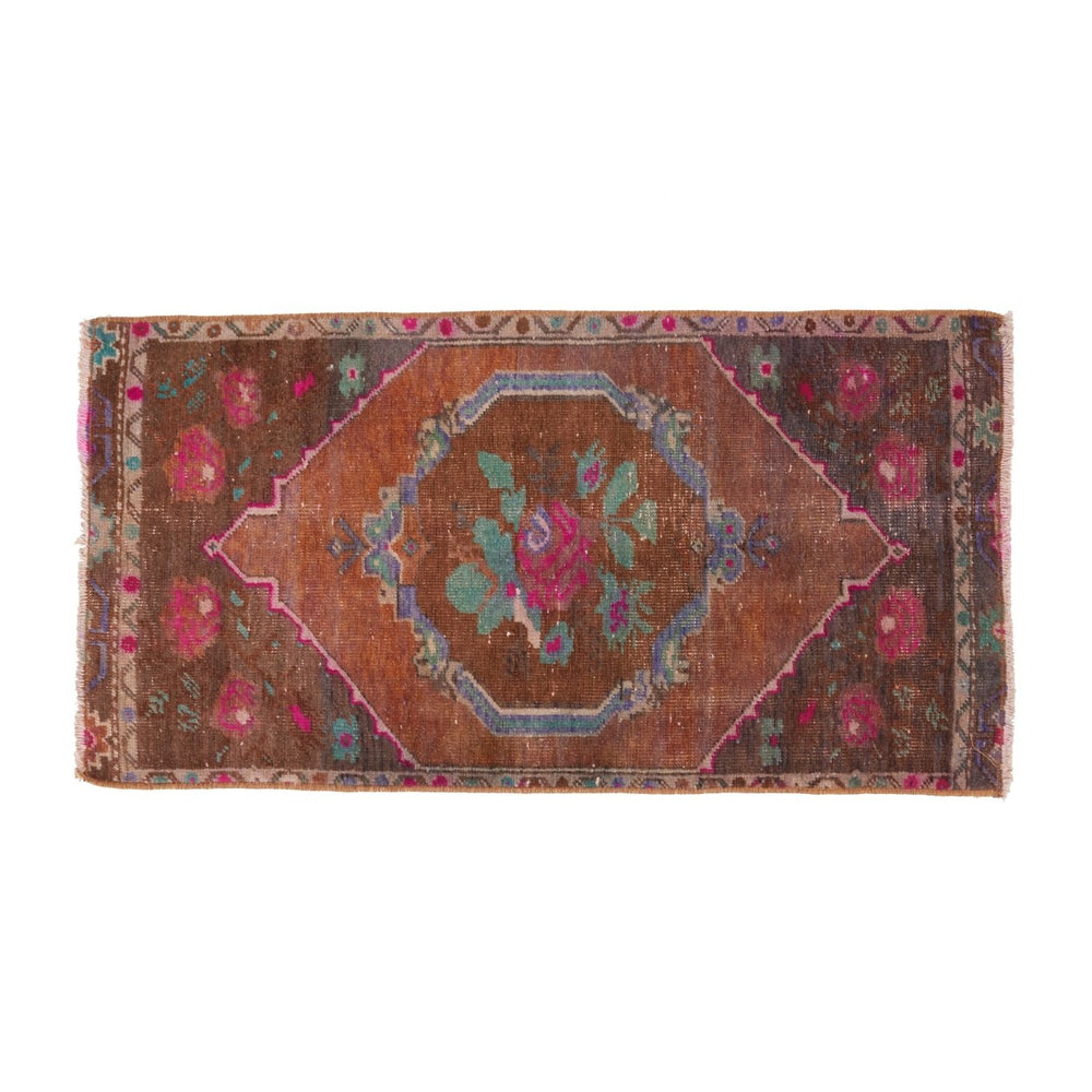 No. 1518 Mini Turkish Vintage Rug - 1'9.5" x 3'5" - Canary Lane