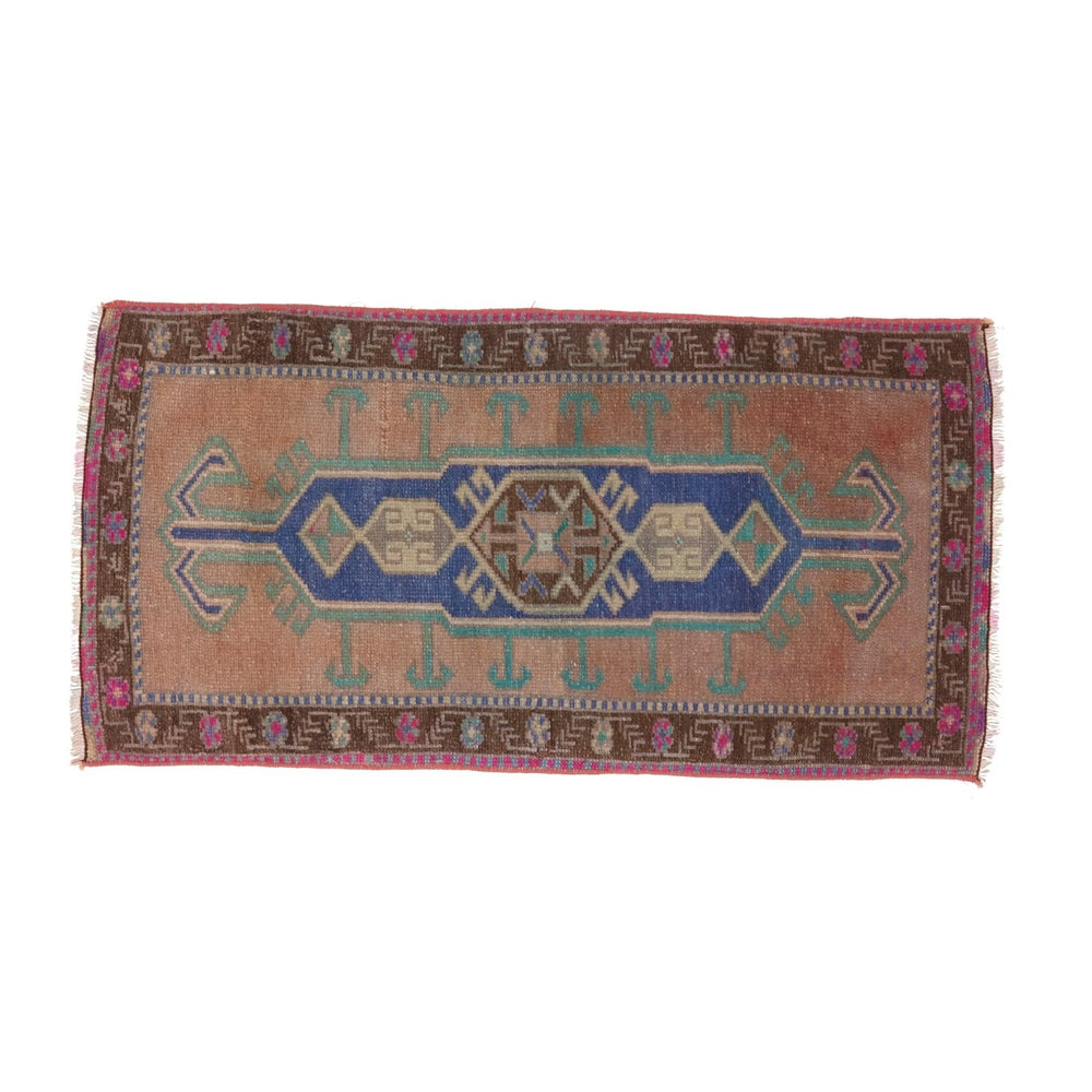 No. 1521 Mini Turkish Vintage Rug - 1'8" x 3'4" - Canary Lane