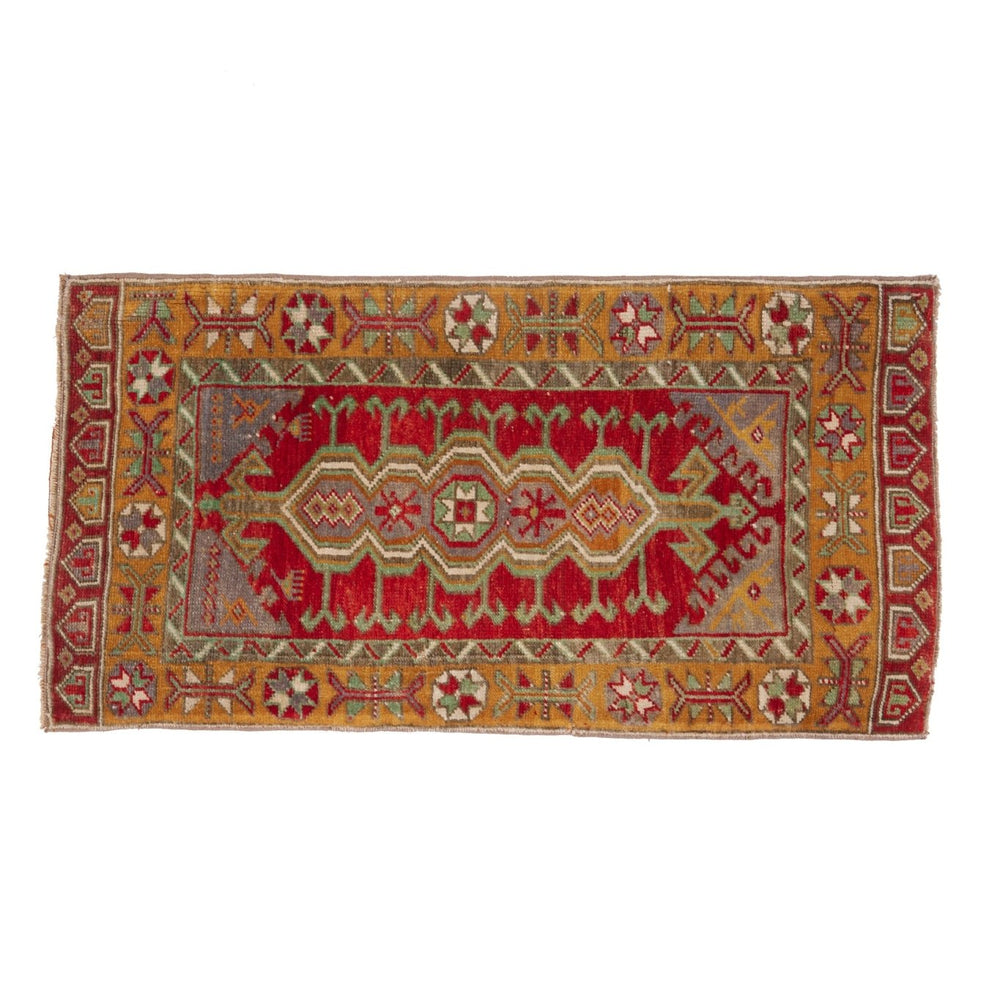 No. 1535 Mini Rug - 1'10'' x 3'7'' - Canary Lane