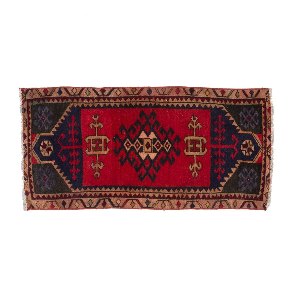 No. 1536 Mini Turkish Vintage Rug - 1'7.5'' x 3'3.5'' - Canary Lane