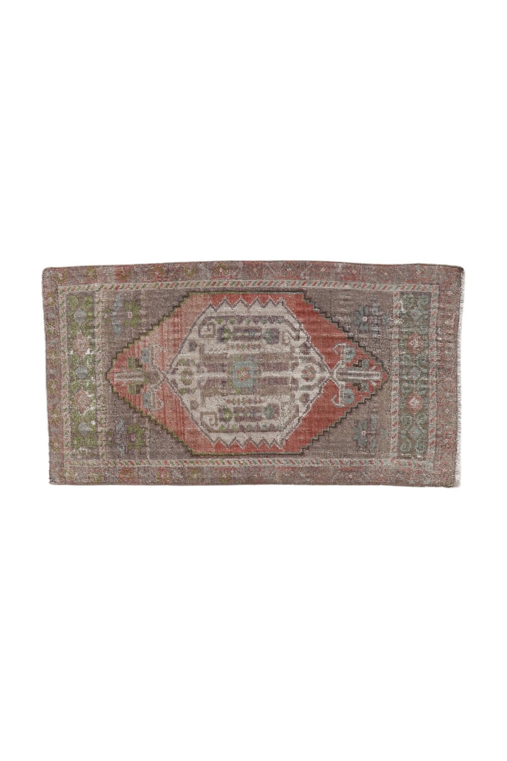 No. 1724 Mini Turkish Vintage Rug - 1'7.5" x 3'0.5" - Canary Lane