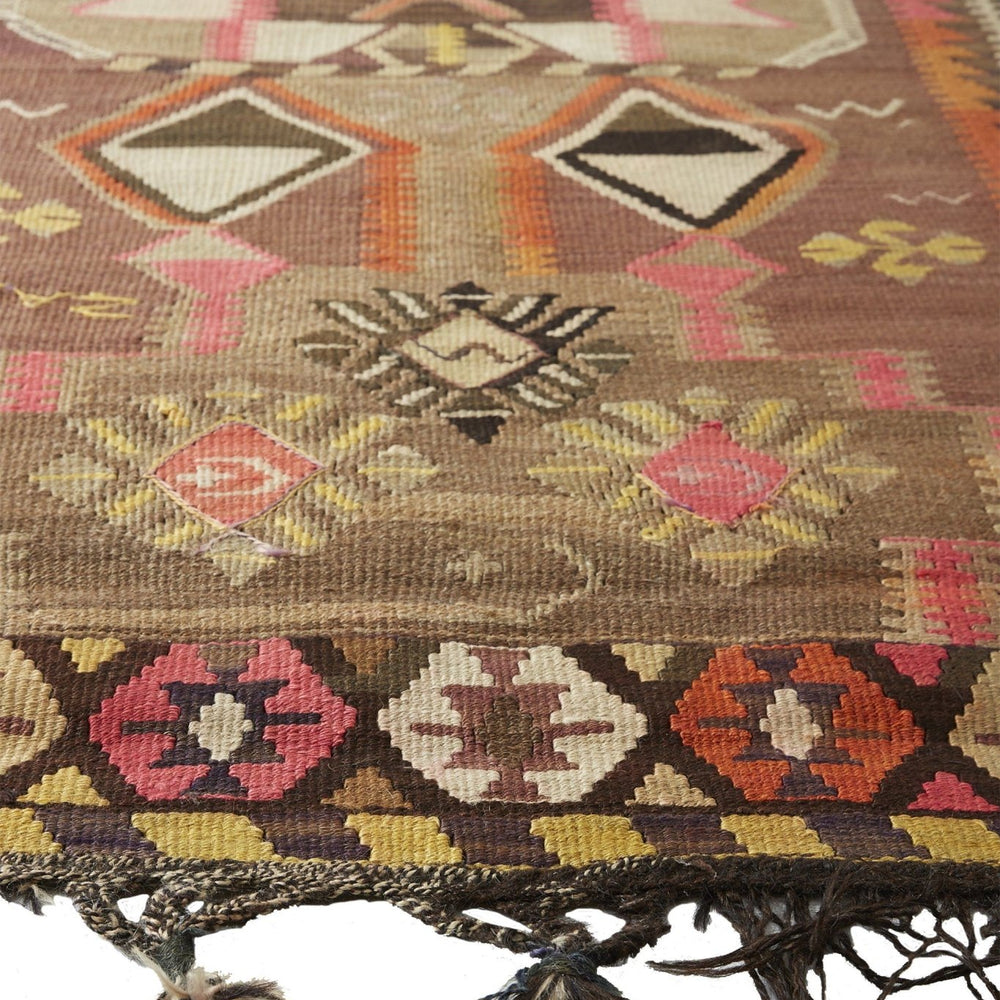 
                      
                        'No. 34 ' Oversized Rare Vintage Kilim Runner - 4'6" x 16'3" - Canary Lane
                      
                    