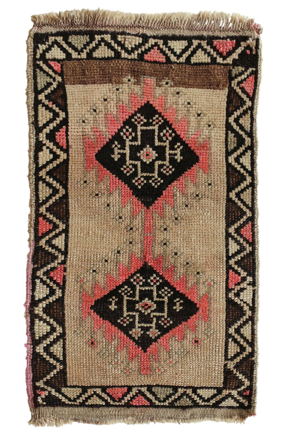 NO. 347 Mini Vintage Rug - 1'5