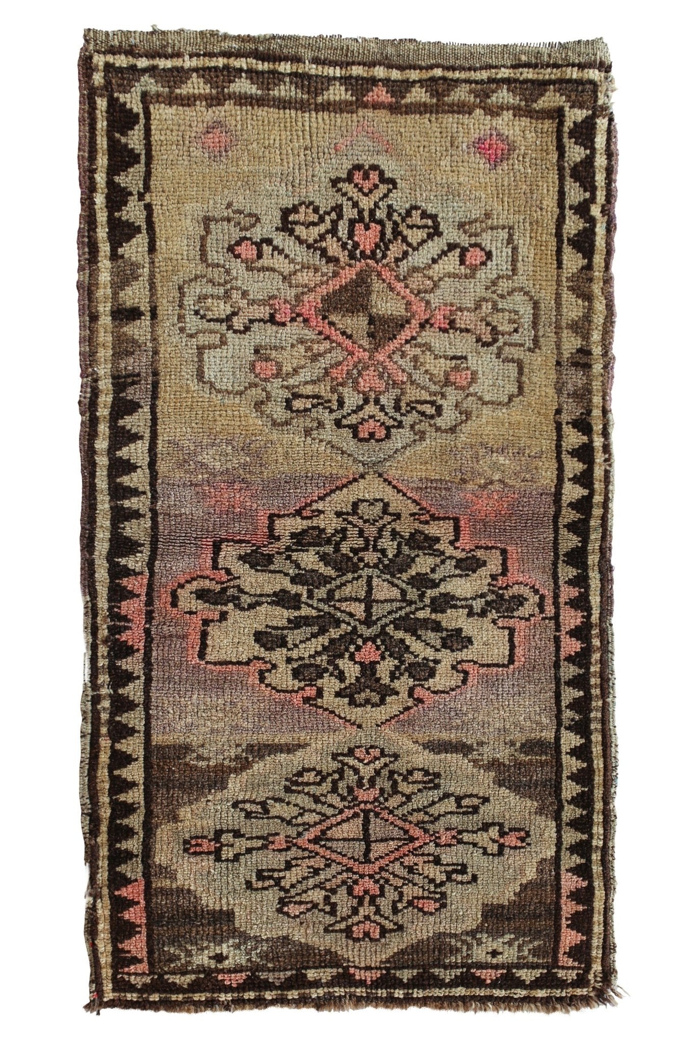 No. 350 Petite Vintage Rug - 1'8" x 2'11" - Canary Lane