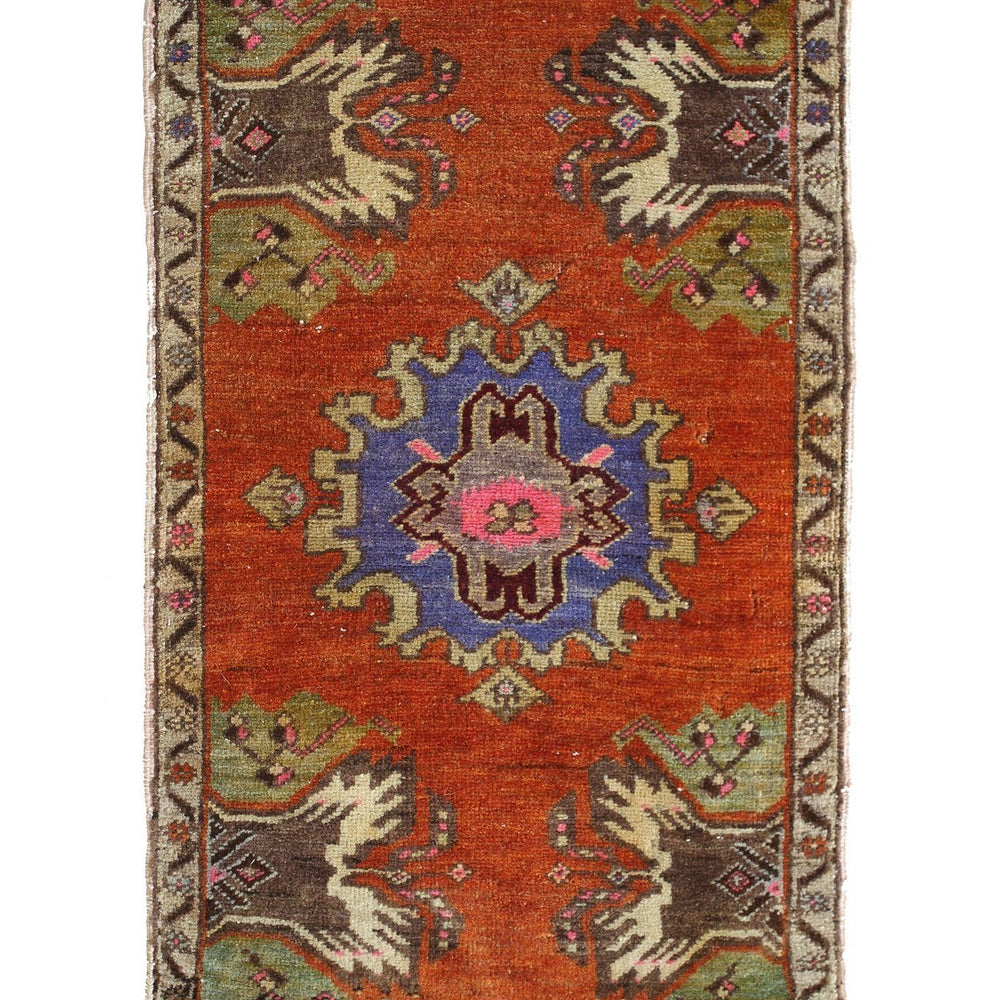 No. 374 Petite Distressed Rug - 1'7" x 3'3" - Canary Lane