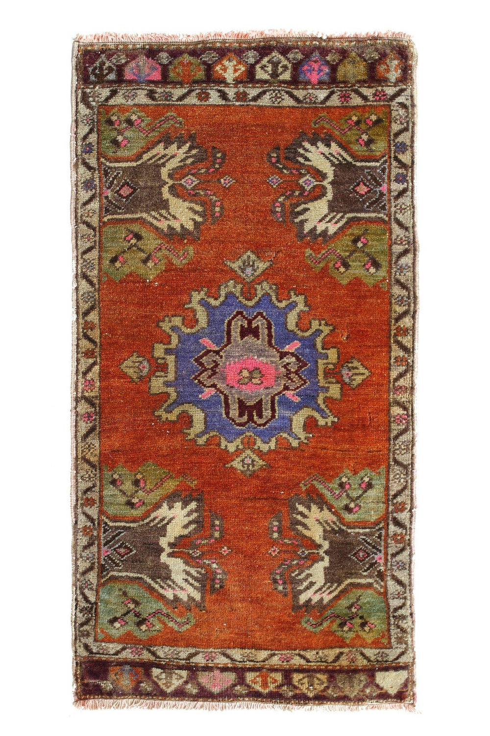 No. 374 Petite Distressed Rug - 1'7