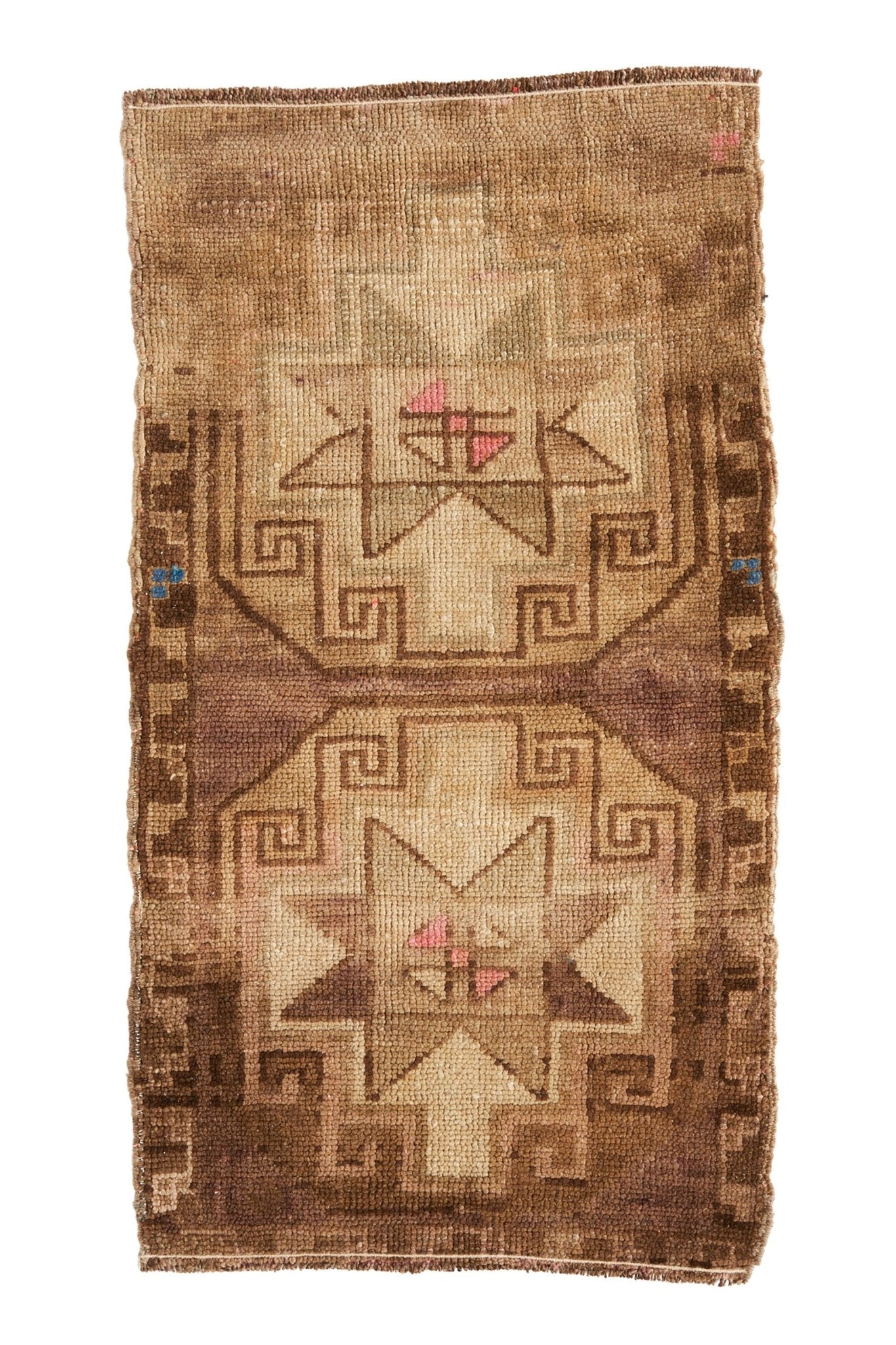 Keneipp Small Rug Tiny vintage Turkish // small handwoven rug for bath or kitchen ...