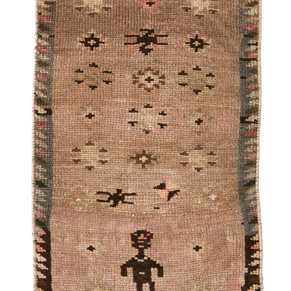No. 402 Mini Vintage Rug - 1'5'' x 2'5'' - Canary Lane