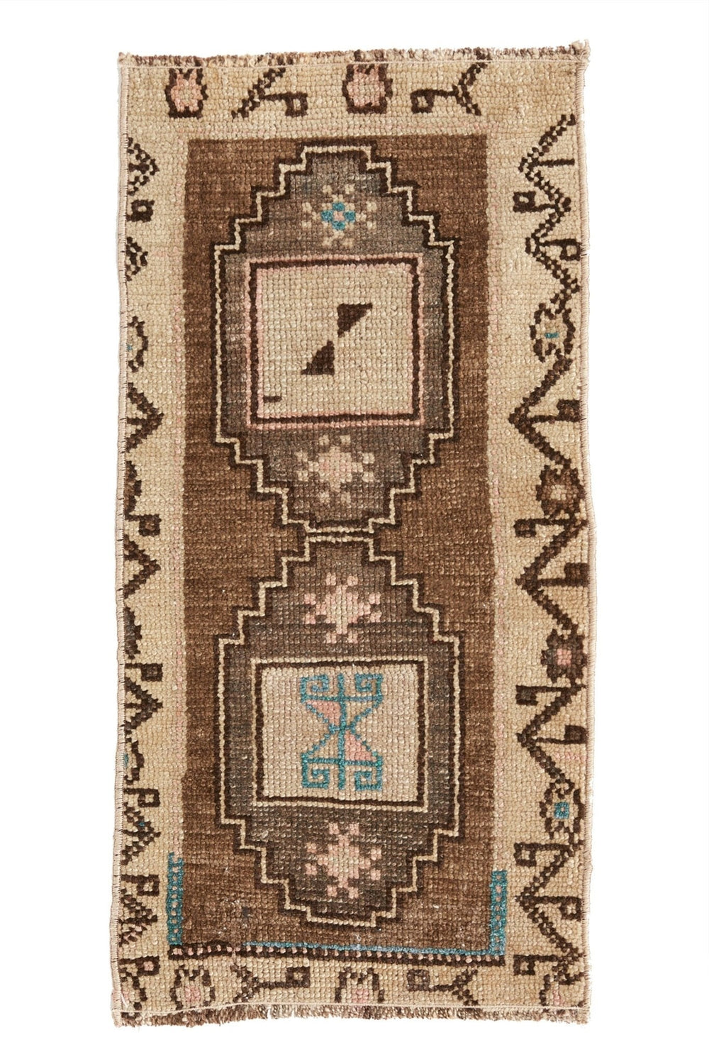 No. 404 Petite Vintage Rug - 1'3.5'' x 2'2'' - Canary Lane