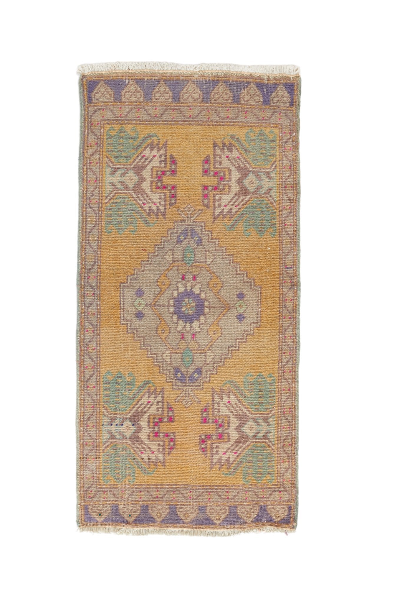 No. 866 Mini Rug - 1’8” x 3’6” - Canary Lane