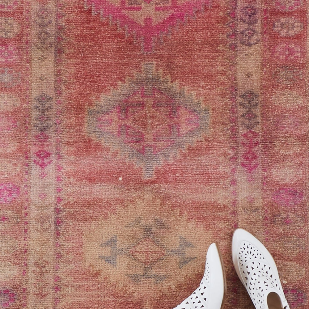 
                  
                    'Pansy' Turkish Vintage Ombré Rug - 2'8" x 12'11'' - Canary Lane
                  
                