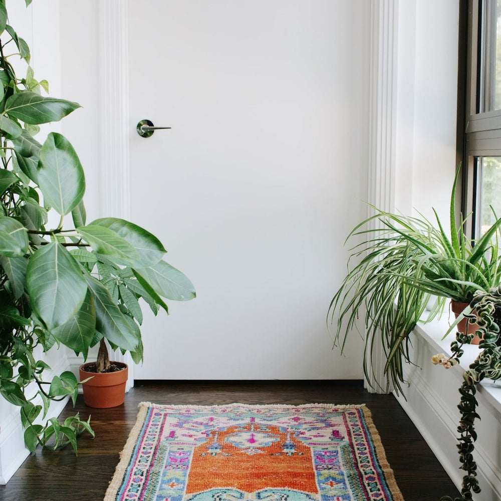 
                  
                    'Parachute' Small Vintage Turkish Accent Rug - 2’5” x 3’10” - Canary Lane
                  
                